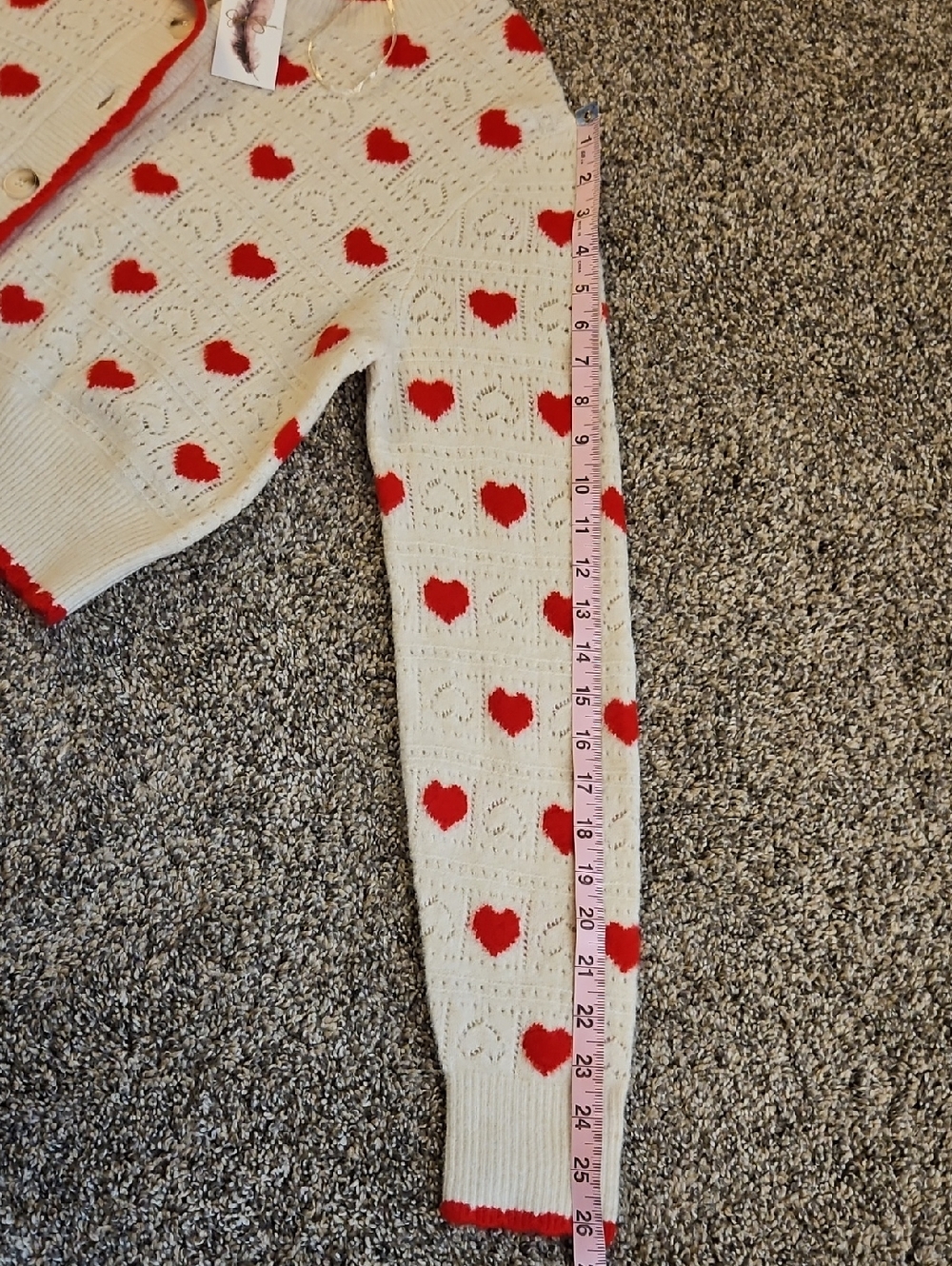 NWT Jessica Simpson Hearts Sweater - Picture 7 of 7